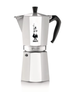 Bialetti Espressokanne Moka Express Oceana 18 Tassen, Silber