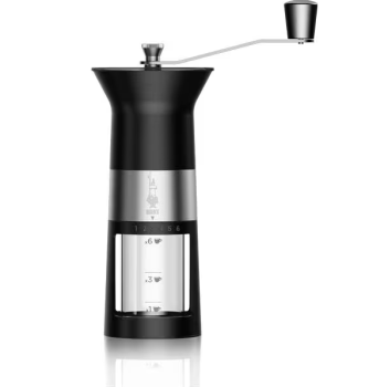 Bialetti Kaffeemühle Premium Schwarz/Silber