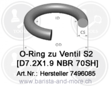 O-Ring zu Ventil S2 (7.2x1.9)