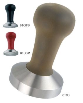 Motta Tamper Base-Flat 58mm / Holzgriff Black