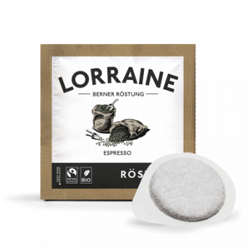 Rösterei Lorraine "Bio & Fairtrade" - 20 x 7g E.S.E. Pads (Einzelverpackt)