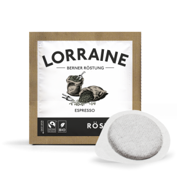 Rösterei Lorraine "Bio & Fairtrade" - 20 x 7g E.S.E. Pads (Einzelverpackt)