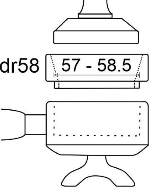 Dosing Ring/ Fülltrichter für Siebträger offen ø57 bis ø58.5