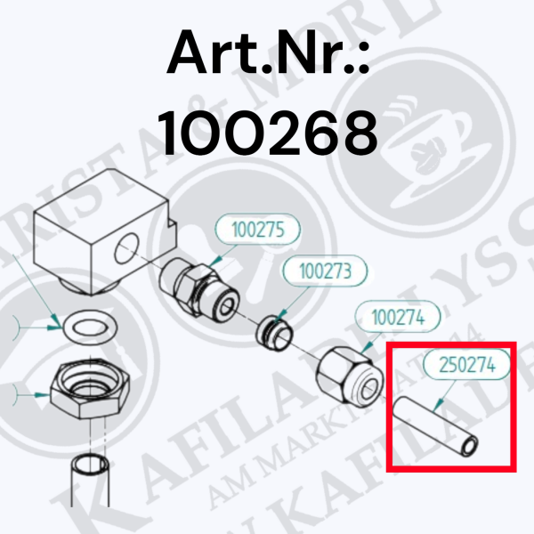 Rohr 6x1 gerade 26.5, Lo=26.5