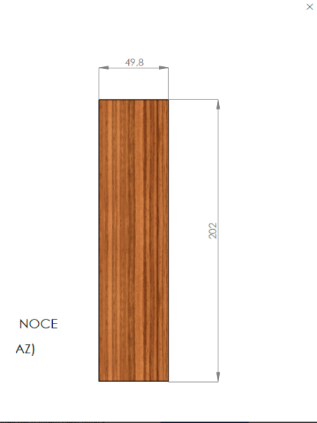 Holz Paneele Olive zur Specialita 18WD, 2 Stk