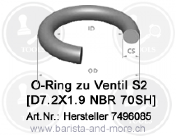 O-Ring zu Ventil S2 (7.2x1.9)