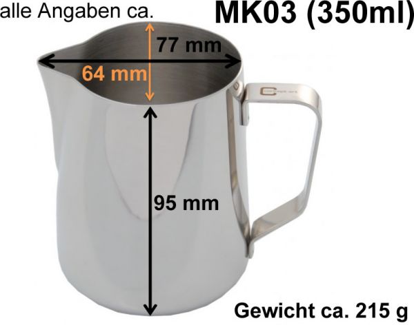 Milk Pitcher Serie "JoeFrex" 350ml